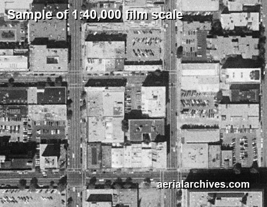 aerial photography 1:40000 film scale sample