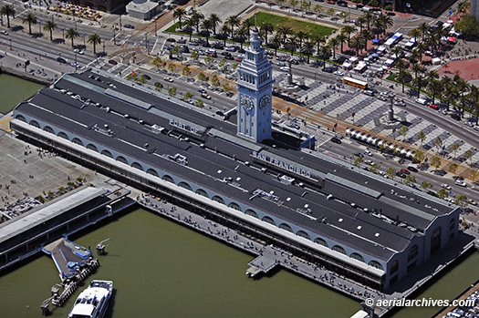 © aerialarchives.com,  Ferry Building, San Francisco architecture,  stock aerial photograph, aerial
photography, AHLB3326.jpg