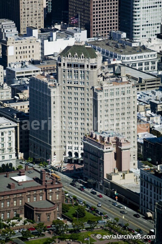 © aerialarchives.com, aerial Photograph of the Mark Hopkins Hotel in San Francisco, AHLB3330.jpg