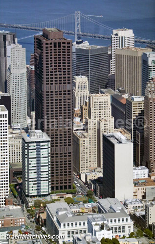 © aerialarchives.com, Bank of America Center, 555 California Street,  San Francisco Architecture,  stock aerial photograph, aerial
photography, AHLB3339.jpg