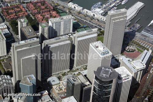 © aerialarchives.com, Embarcadero Center,  San Francisco architecture,  stock aerial photograph, aerial
photography, AHLB3719