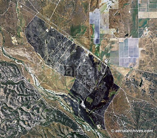 © aerialarchives.com, aerial map of fire in Monterey county, AHLB2581